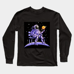 astronauts and planetary sweets Long Sleeve T-Shirt